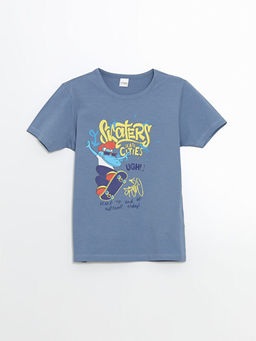 Bisiklet Yaka Erkek ?ocuk ?ortlu Pijama Tak?m?