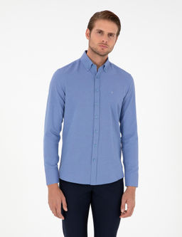 Mavi Oxford Slim Fit Uzun Kollu G_mlek