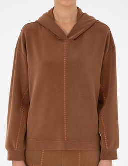 Kahverengi Oversize Sweatshirt