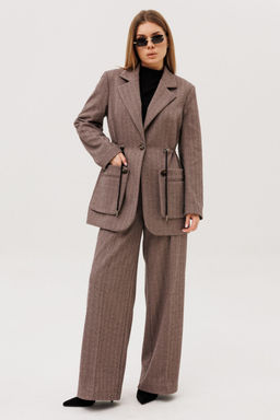 Жакет AmberA 1134 шоколад  фото 3