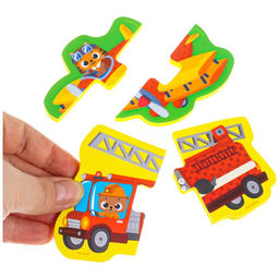 Пазлы мягкие для малышей Крошка Я «Транспорт», 5 пазлов, от 1 года
