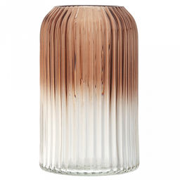 Ваза для цветов стеклянная "Харви-Бей-3" 1,25л, д11,5см, h20см, средняя, текстурная (Россия)