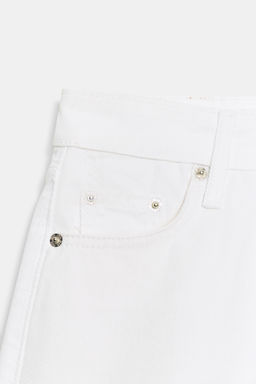 SHORTS Z1975 MOM FIT TIRO MEDIO / Blanco - Zara фото 9