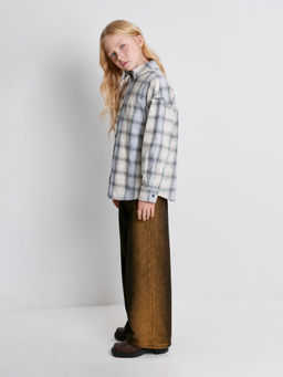 ACOOLA / Блузка детская для девочек Terra серая клетка фото 2