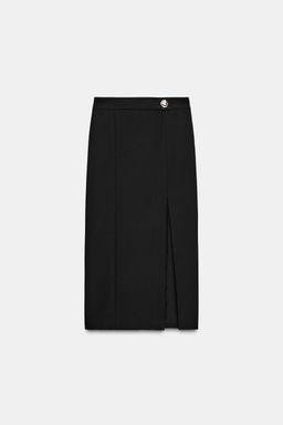 MIDI PENCIL SKIRT WITH VENT - Zara фото 5