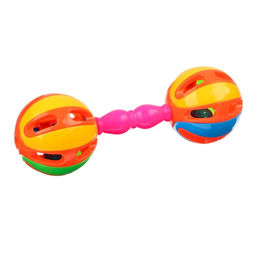 Цена за 2 шт. Погремушка Крошка Я «Яркий маракас: гантелька», от 3 мес., МИКС