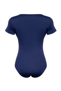 Lacivert Fitted/Vucuda oturan K?sa Kol Esnek C?tc?tl? Orme Body TWOSS24BD00034