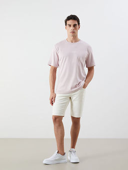 Bisiklet Yaka Bask?l? Erkek Ti??rt