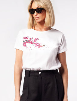 VILATTE / Футболка из премиального хлопка с авторским принтом