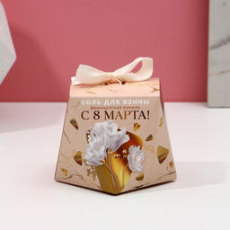 Цена за 2 шт. Соль для ванны С 8 Марта!, 150 г, аромат французской ванили, Чистое счастье  фото 4