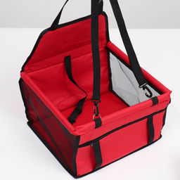 Автокресло для животных 40*30*25 см, красное - Пижон фото 3