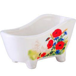 60276 Подставка для губки 170мл 12х6х6,2см Цветущие Маки доломит LR (х72) - Mayer&boch фото 2