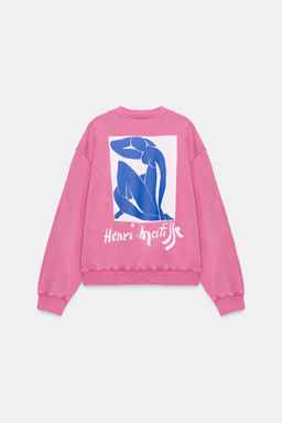 SUDADERA LAVADA HENRI MATISSE / Rosa - Zara фото 5