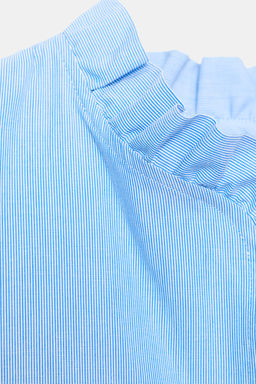 POPLIN BLOUSE WITH RUFFLES - Zara фото 8