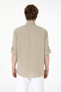 Erkek Haki Uzun Kollu Basic G_mlek Sepette S_rpriz _ndirim - U.s. polo assn фото 5