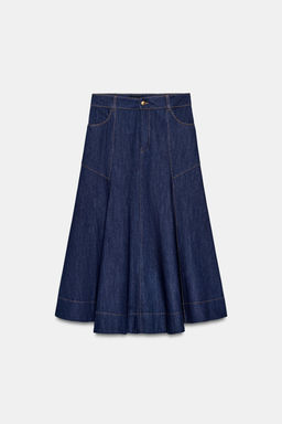 FALDA MIDI EVAS? / Azul - Zara фото 5