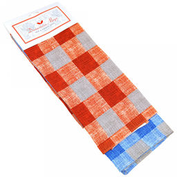 Полотенце вафельное 50х70см "Льняная геометрия", 156г/м2, хлопок 100%, набор 2шт, "Домашняя мода" (Россия)