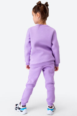 Теплый костюм для девочки из футера с начесом Bonito  фото 32