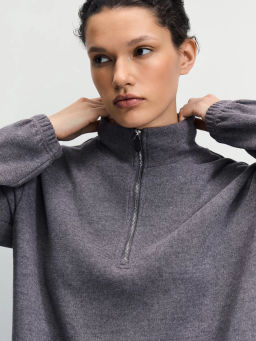 Толстовка на молнии оверсайз / Zarina