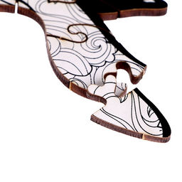 Пазл деревянный фигурный Сила океана, чёрно-белый - Puzzle фото 13