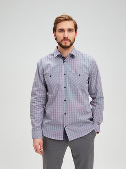 Сорочка мужская длинный рукав GREG S375/231/182/ZN/1p  фото 5