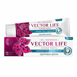 VECTOR LIFE Зубная паста "Здоровые десна" с сакской грязью и ламинарией