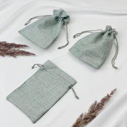 Мешочек: Холщевый 5 шт. - Радуга самоцветов фото 2