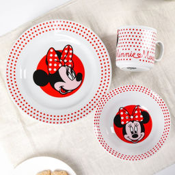 Набор посуды, 3 предмета: тарелка 16,5 см, миска 14 см, кружка 250 мл, Минни, Минни Маус - Disney фото 5