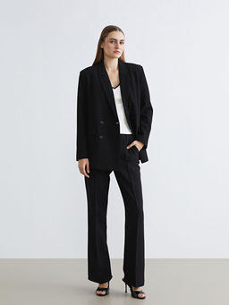 Kruvaze Yaka Kad?n Blazer Ceket