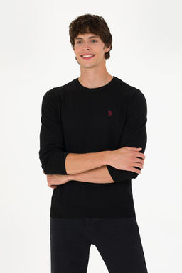 Свитер мужской U. S. Polo Assn Basic черный из хлопка - U.s. polo assn фото 17