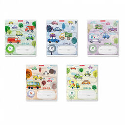 Цена за 280 шт. Тетрадь школьная ученическая ErichKrause Автопарк, 12 листов, линейка (в плёнке по 10 шт.) фото 2