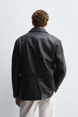 LEATHER BLAZER - Zara фото 3
