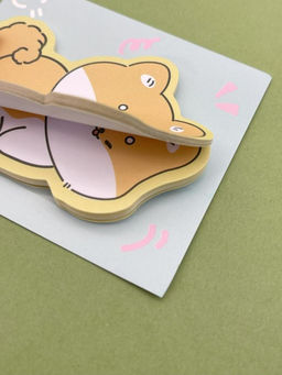 Блок стикер для записей Corgi dreaming, green - I likegift фото 4