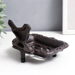 Фигурка-мыльница чугун «Птица», подставка для мелочей, 9×11×15 см