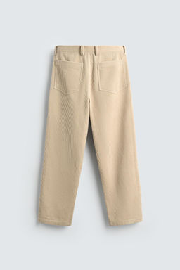 REGULAR FIT CORDUROY TROUSERS - Zara фото 7