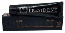 PresiDENT Паста зубная курсовая д/интенсив.отбеливания Black (150 RDA) 50мл