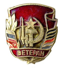 Значок Ветеран Вооруженных сил СССР