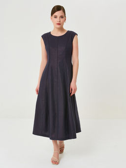 Платье изо льна с напылением - Stilla фото 3