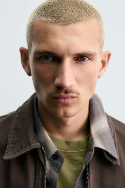 CONTRAST TEXTURED JACKET - Zara фото 5