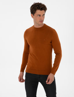 Pas Slim Fit _eyrek Yaka Basic Triko Kazak