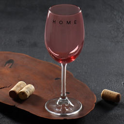 Бокал для вина Home, 360 мл, розовый