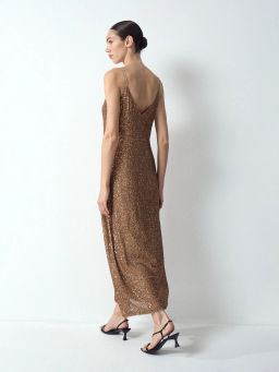 EMKA // Платье миди с пайетками  фото 3