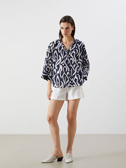 Desenli Oversize Kad?n G?mlek