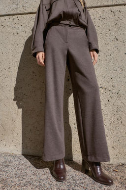 STRAIGHT-LEG HIGH-WAIST TROUSERS - Zara фото 2