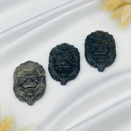 Фигурка "Лев" из золотистого Обсидиана