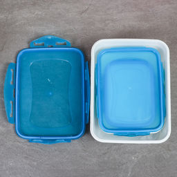 Салатник прямоугольный 3 штуки с крышками / 128 /уп 84/ 270, 560, 1200 мл - Галеонтрейд фото 10