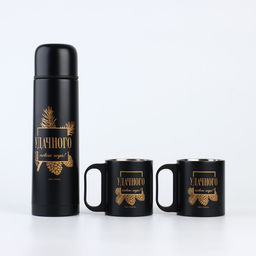 Подарочный набор новогодний «Удачного нового года»: термос 500 мл, кружка 2 шт.