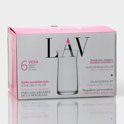 Стаканы Lav «Вера», 370 мл, 13.5×7 см, набор 6 шт., стекло, прозрачные