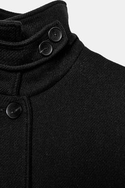 SHORT WOOL COAT WITH HIGH NECK - Zara фото 20