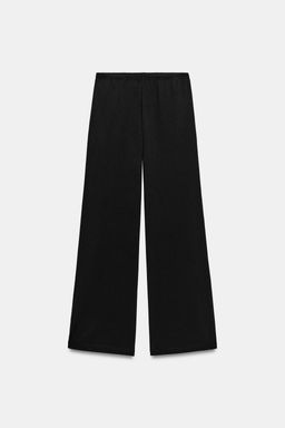 PANTAL?N RECTO ALGOD?N / Negro - Zara фото 8